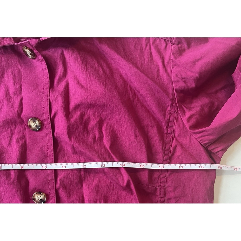VTG Talbots Collection Womens Size 8 Fuschia Dark Pink Jacket Blazer Lightweight - Picture 8 of 9